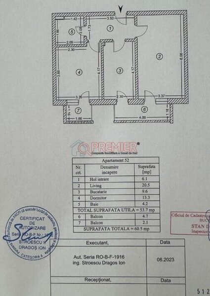 Grand Kristal, 2 camere mobilat si utilat, parcare